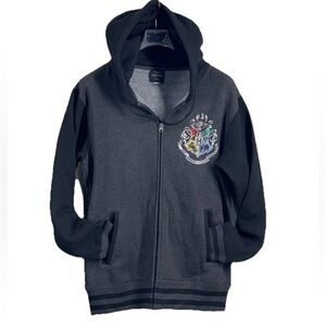 Wizarding World of Harry Potter Hogwart’s Crest Universal Studios Hooded Zip Med